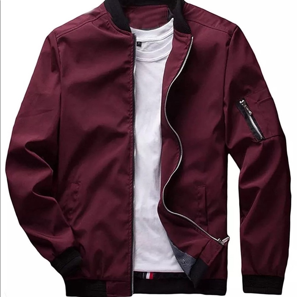 Bomber Jacket Men Fashion Casual Windbreaker Jacket Coat Men 2022 Spring Autumn - Picture 7 of 9